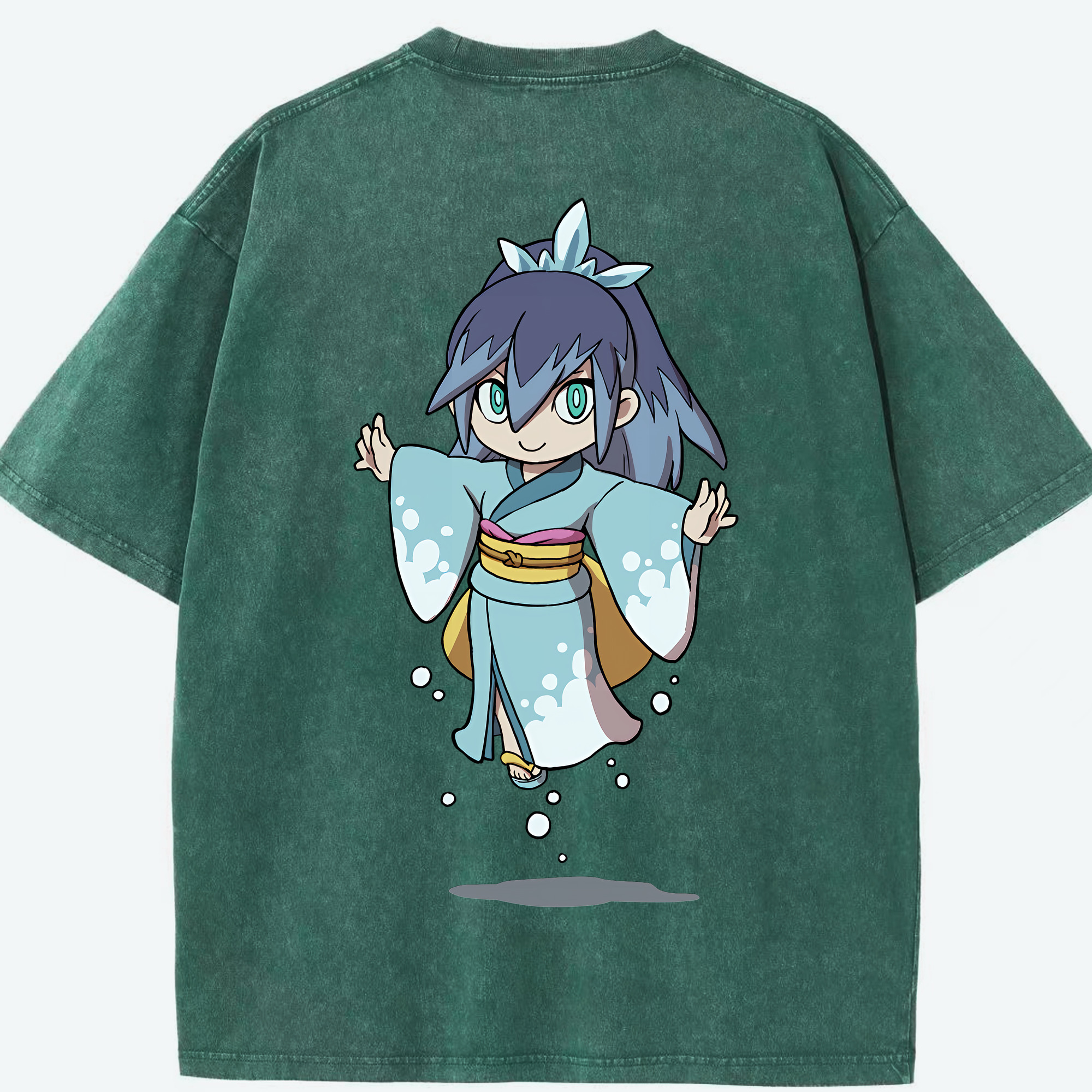 （画像用） 妖怪ウォッチ Yo-kai Watch 綿100% ヴィンテージ風 半袖Tシャツ（背面プリント）